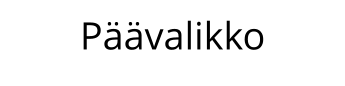 Päävalikko